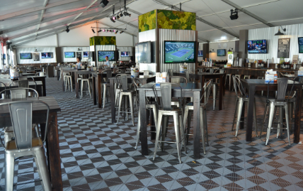 Swisstrax modular flooring as temporary event flooring