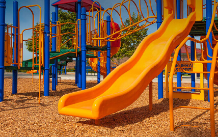 Playground with EWF playground mulch from Mulch Outfitters