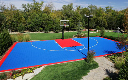 VersaCourt backyard basketball court 